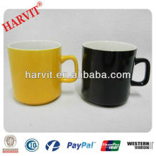 Straight Ceramic Color Glaze Mug / Simple Solid Coffee Mug Cup / OEM Factory Directly Wholesale Mugs